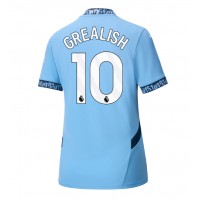 Koszulka piłkarska Manchester City Jack Grealish #10 Strój Domowy dla kobiety 2024-25 tanio Krótki Rękaw